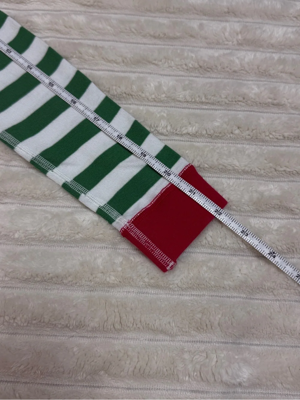 hanna Andersson: Kids Green / White Striped Long John Pajama Top, Size 12